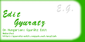 edit gyuratz business card