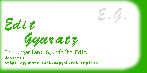 edit gyuratz business card